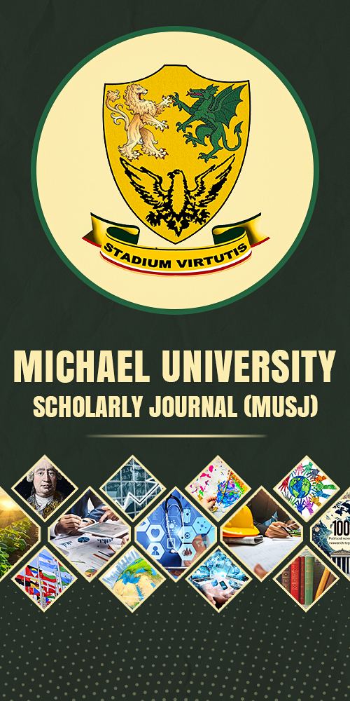 Cover of the Michael University Scholarly Journal (MUSJ)